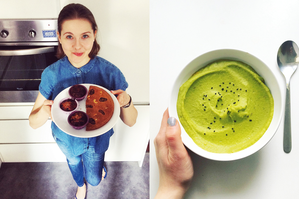 Zielona zupa z masłem ghee