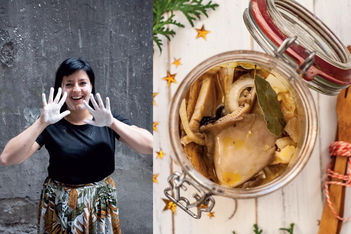 Boczniak à la Śledzik